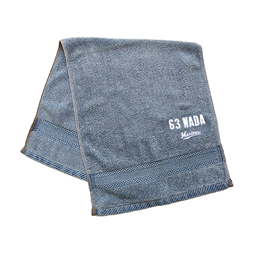 フェイスタオル ブルー