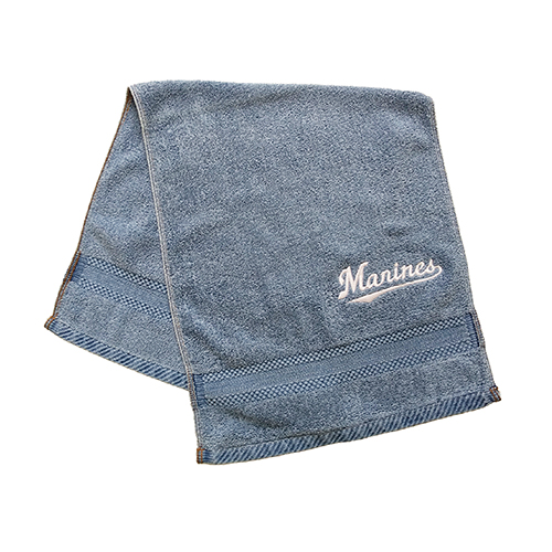 フェイスタオル ブルー