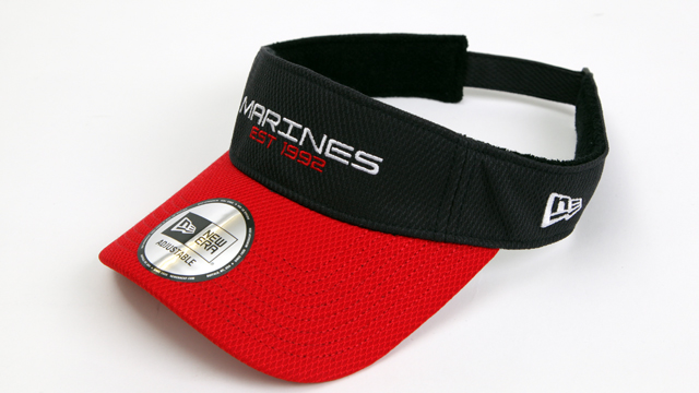 VISOR MARINES NAVY/RED