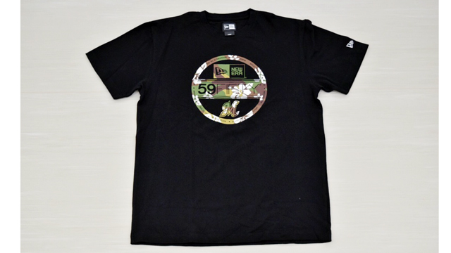 MARINES TEE HIBISCUS ブラック