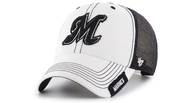 Marines メッシュ '47 CLEAN UP ホワイト×ブラック