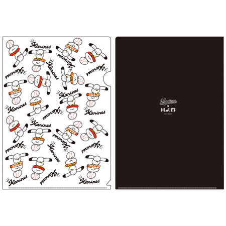 マリーンズ×おしゅしだよ クリアファイル 総柄