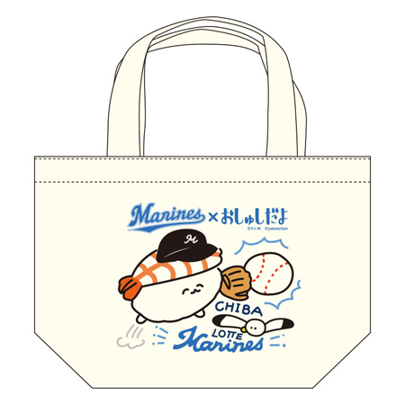 マリーンズ×おしゅしだよ トートバッグ
