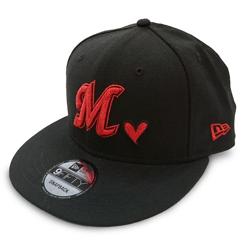 950MARINES HEART BLACK/M RED