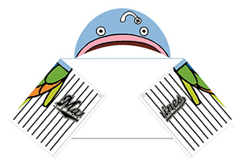 謎の魚フード付きタオル