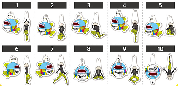 謎の魚アクリルキーホルダー