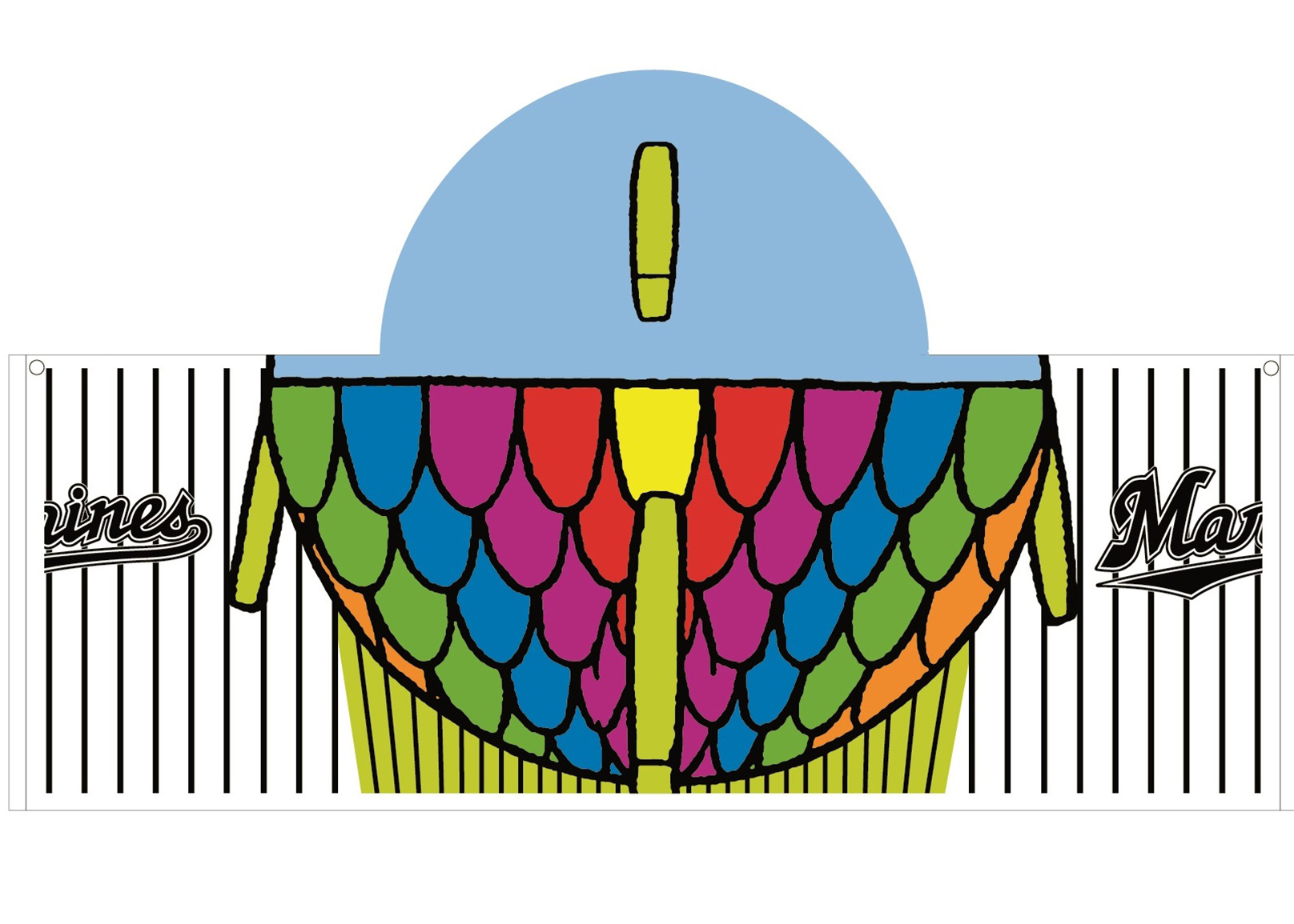 謎の魚フード付きタオル