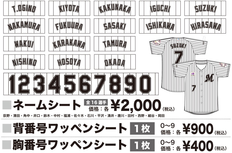 残り1点】千葉ロッテマリーンズ ソト選手ユニフォーム 圧着