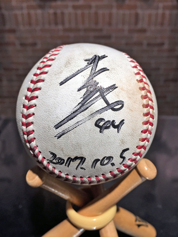 井上選手試合球