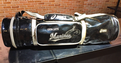 平沢選手バットケース