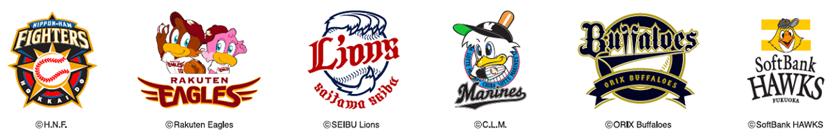 パ・リーグ6球団ロゴ