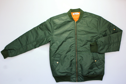 MA-1ジャケットオリーブ前面