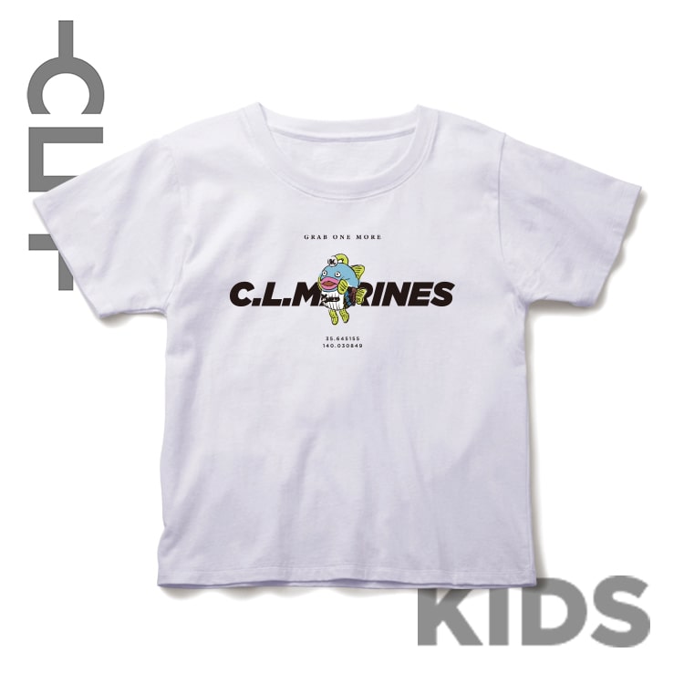 キッズ謎の魚 マリーンズロゴBIG Tシャツ
