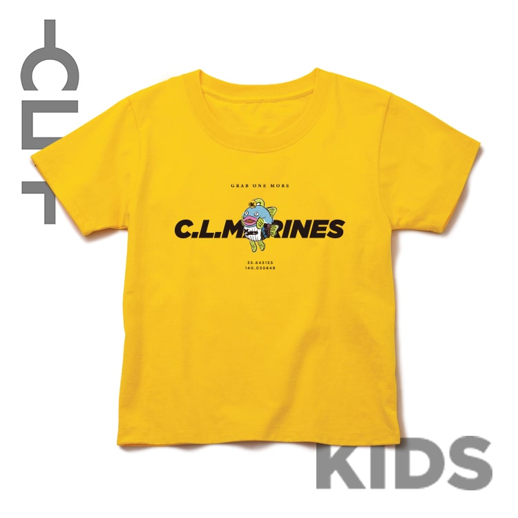 キッズ謎の魚 マリーンズロゴBIG Tシャツ