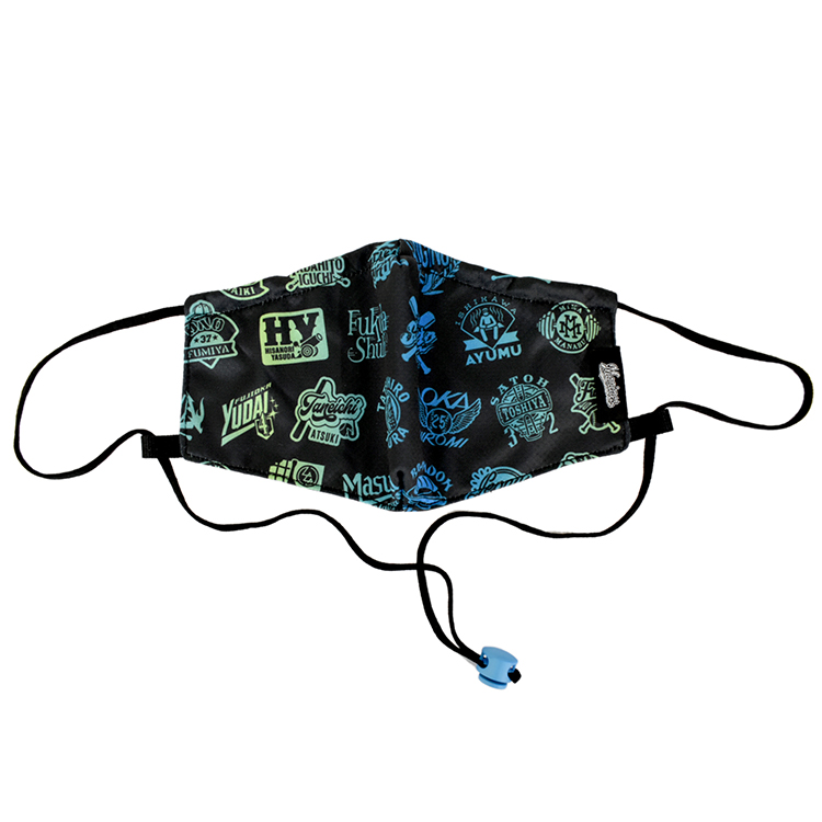 選手ロゴ首下げマスク