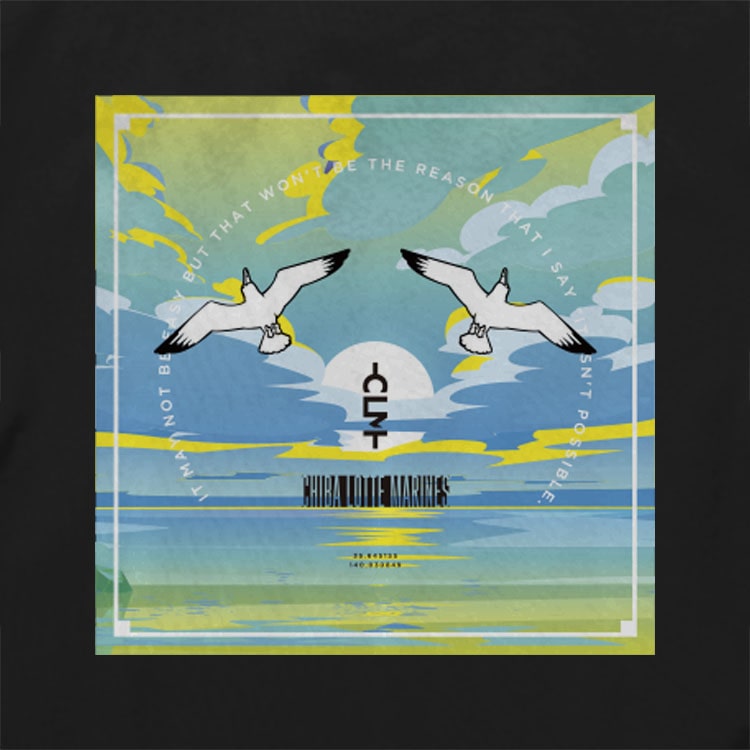 かもめグラデーション 半袖TEE