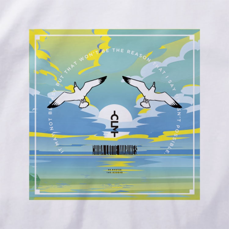 かもめグラデーション 半袖TEE