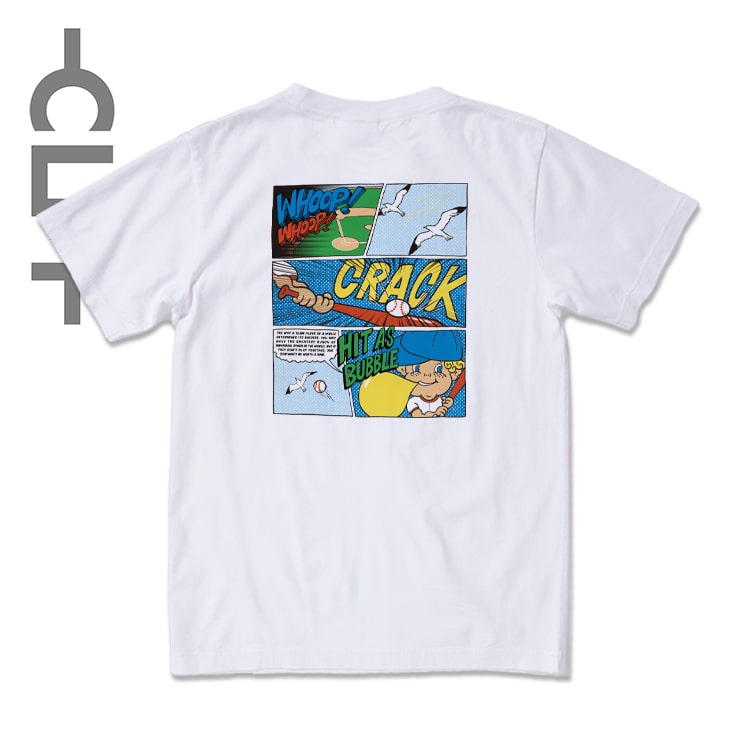 HIT AS BUBBLEイラストTシャツ