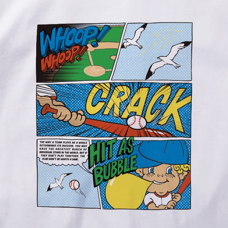 HIT AS BUBBLEイラストTシャツ