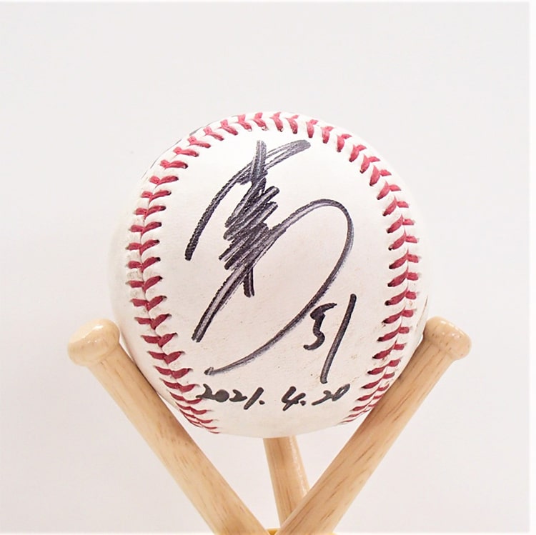 ヒーロー試合球#51山口(2021.4.20)「決勝ホームラン!!」