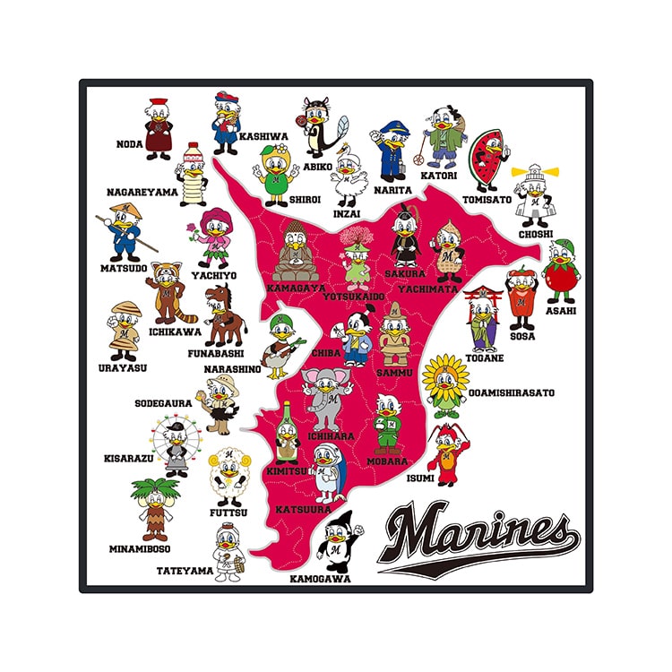 ホームタウンMAP ハンドタオル