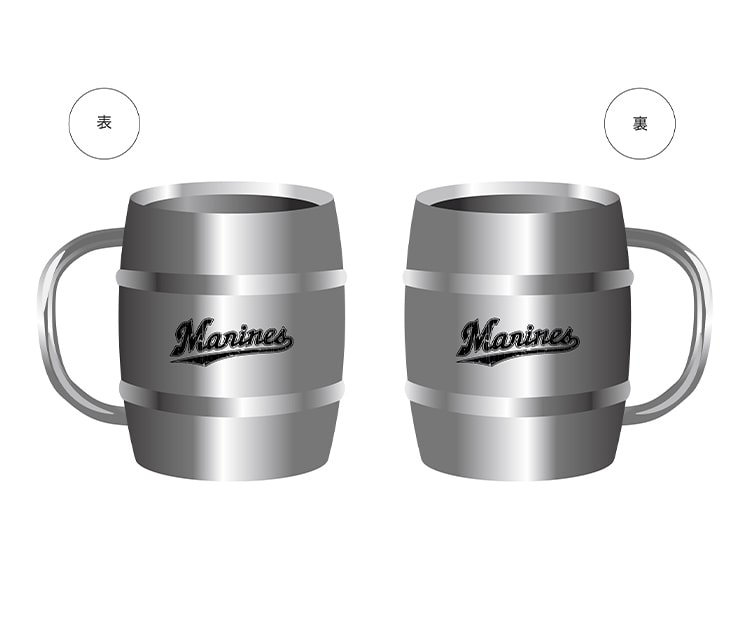 ステンレス樽型マグカップ