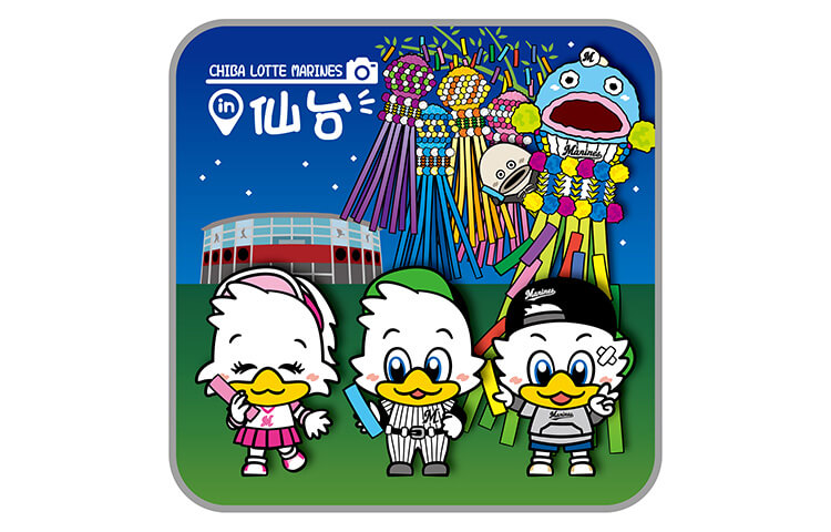 ビジターご当地MARINES ミニタオル(仙台)