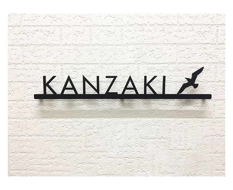 ステンレス表札(カモメ)