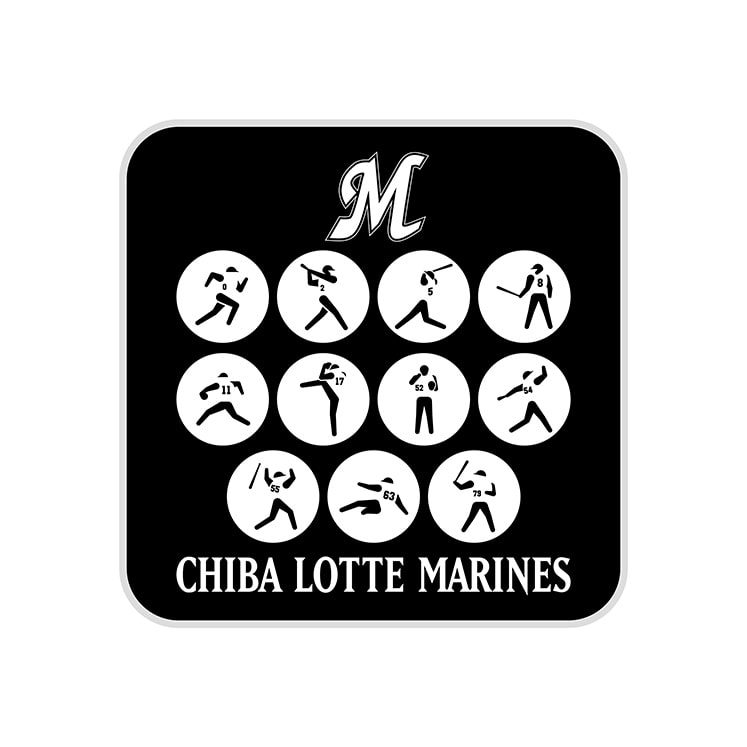 マリーンズピクトグラム ミニタオル