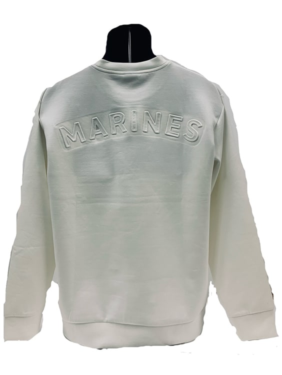 ダンボールニット クルーネック アーチロゴ