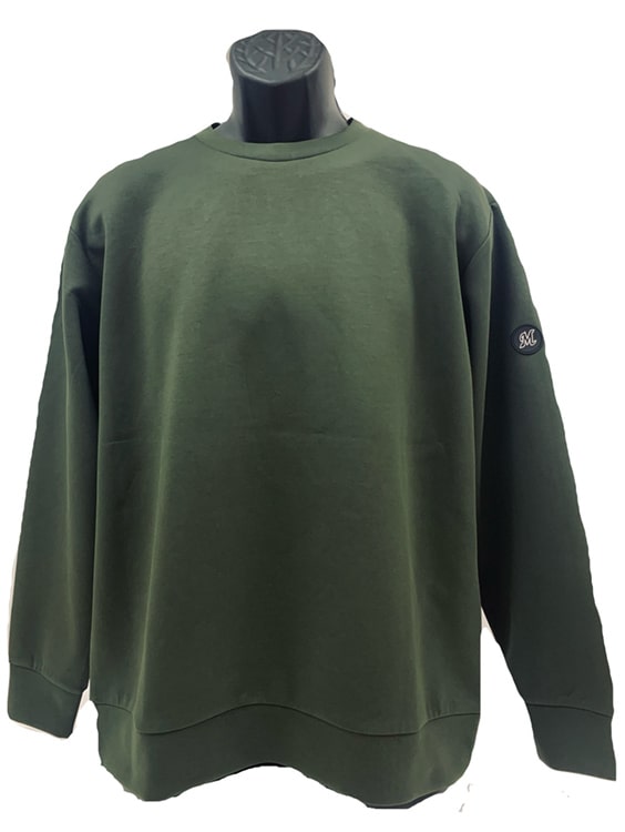 ダンボールニット クルーネック アーチロゴ