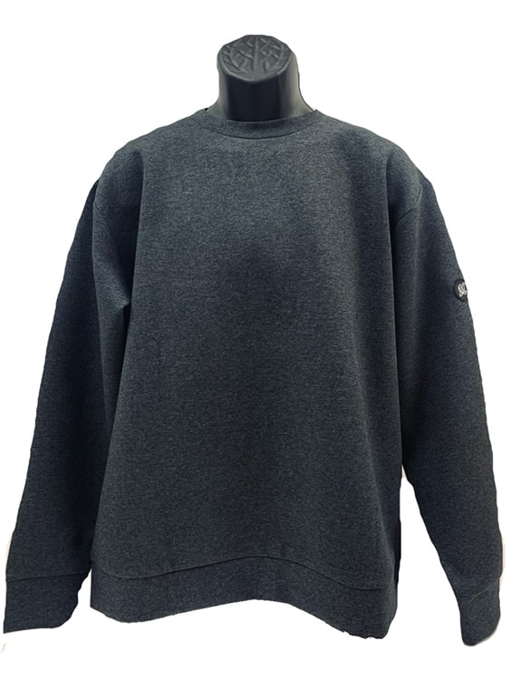 ダンボールニット クルーネック アーチロゴ