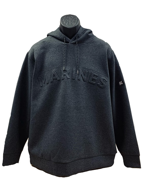 ダンボールニット プルオーバーパーカー アーチロゴ