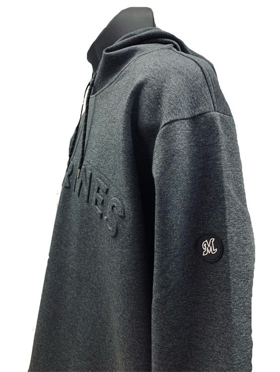 ダンボールニット プルオーバーパーカー アーチロゴ