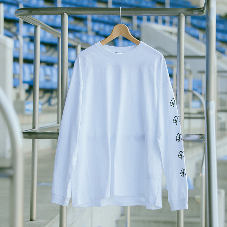 袖プリント BIG LS TEE ブラック