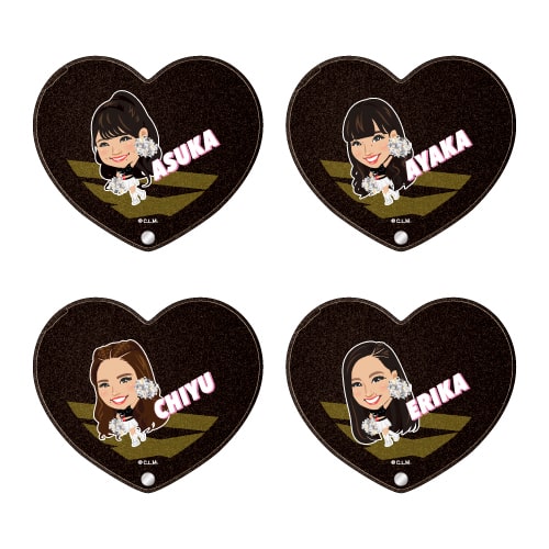 ハート型ミラー