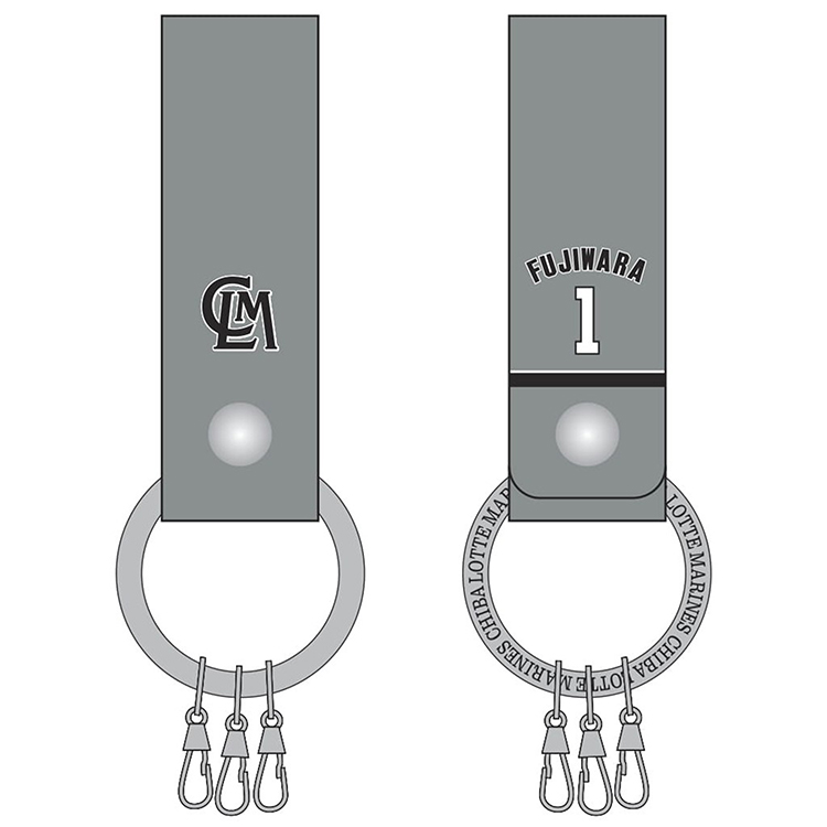 本革製ユニホーム型ベルトキーリング