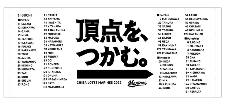 スローガン&オールメンバーフェイスタオル