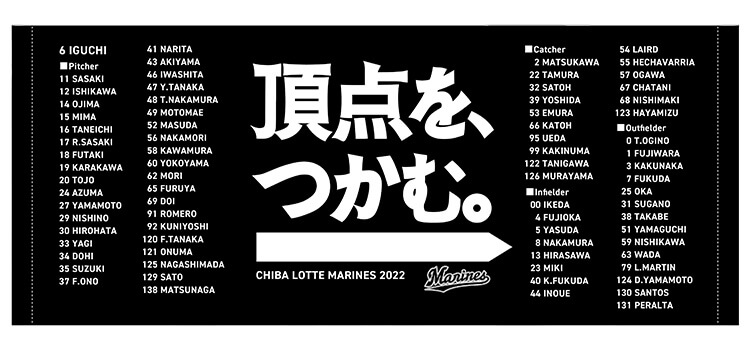 スローガン&オールメンバーフェイスタオル