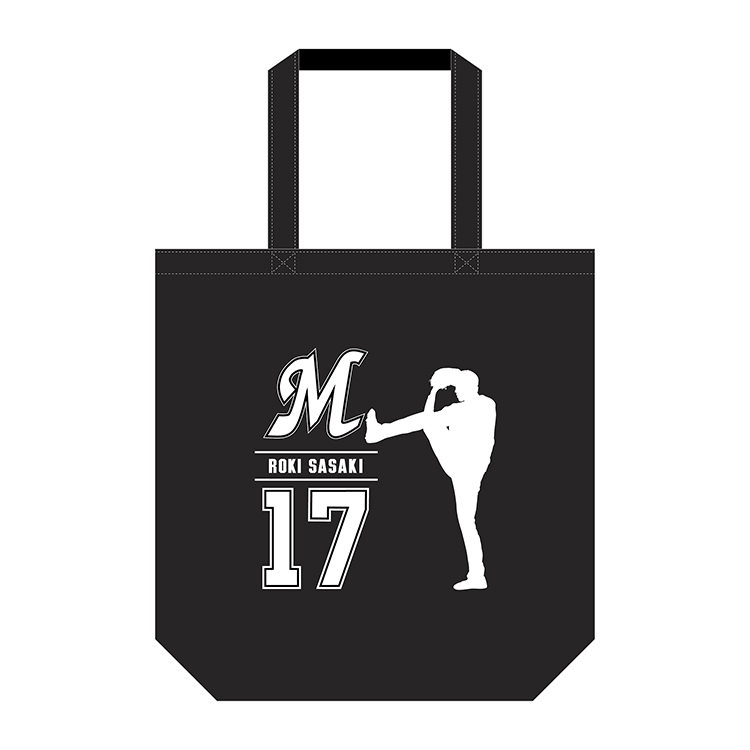 佐々木朗希投手シルエットトートバッグ