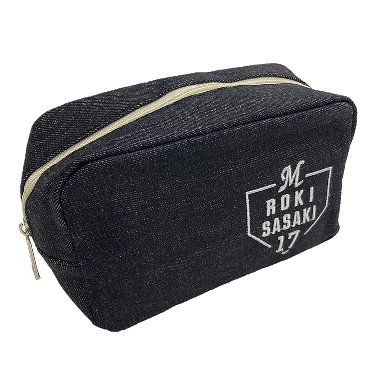 シークレットプレイヤーズ刺繡デニムポーチ