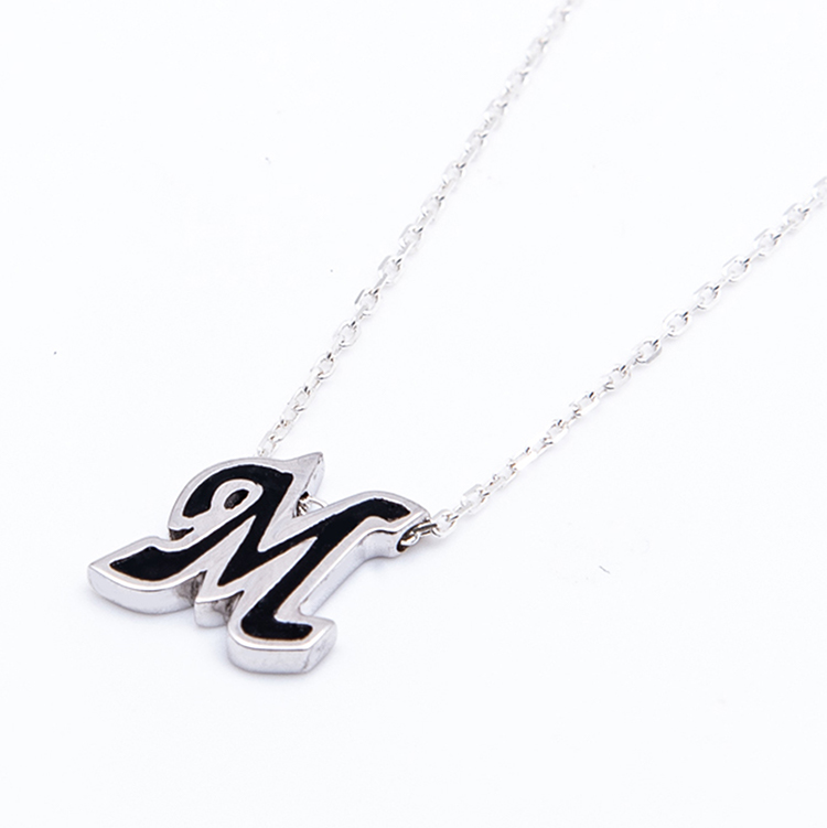 Mイニシャル・レディースネックレス