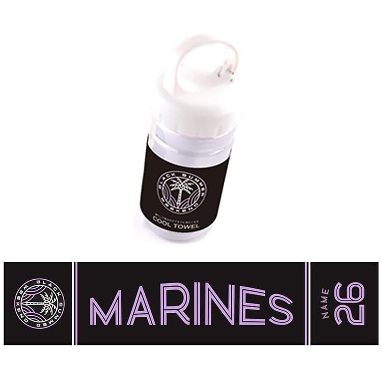 ボトル付き涼感タオル