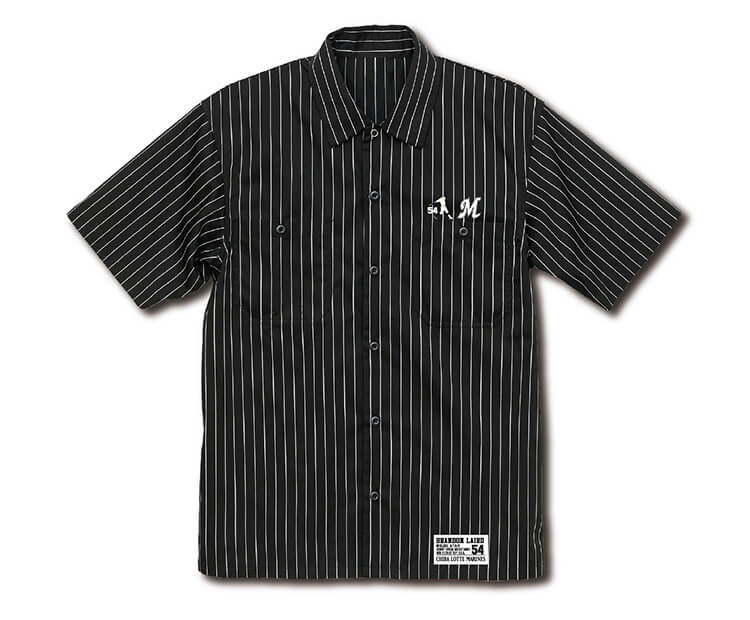 ストライプワークシャツ