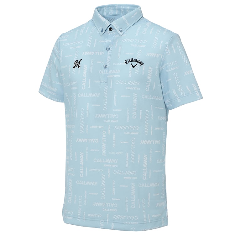 総柄半袖ポロシャツ