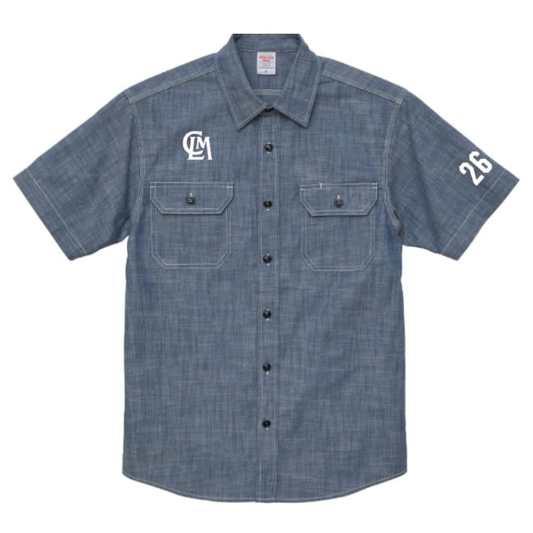 シャンブレーワークシャツ