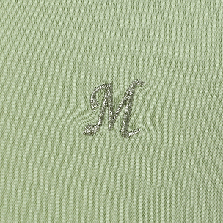 Mロゴ刺繡カラーTシャツ