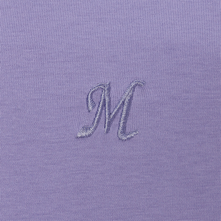 Mロゴ刺繡カラーTシャツ