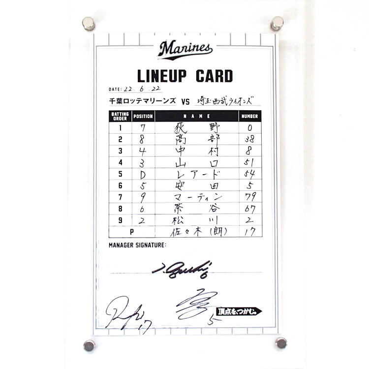 #6井口監督/#17佐々木朗/#5安田(2022.6.22)