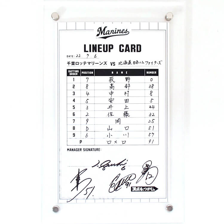 #6井口監督/#91ロメロ/#51山口/#52益田(2022.7.6)